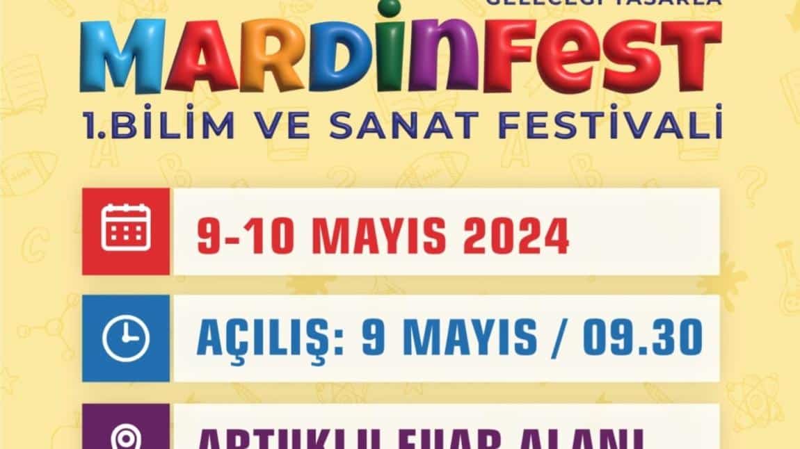 Mardinfest 1.Bilim ve Sanat Festivaline Davetlisiniz 